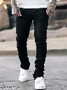 Men's Solid Denim Jeans